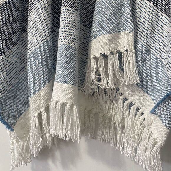 Aerie blue knit poncho - Picture 3 of 5